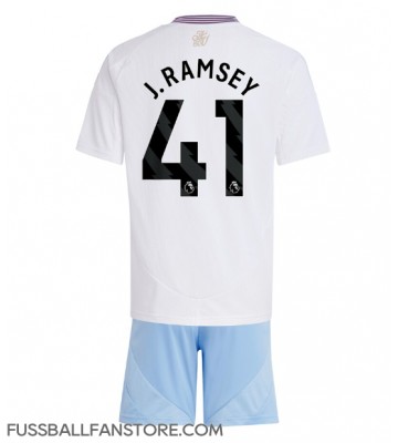 Aston Villa Jacob Ramsey #41 Replik Auswärtstrikot Kinder 2024-25 Kurzarm (+ Kurze Hosen)